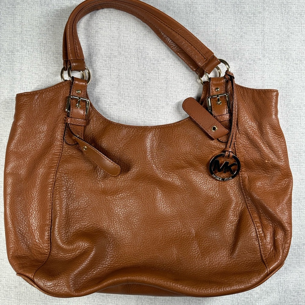 Michael Kors Brown Leather Tote Bag